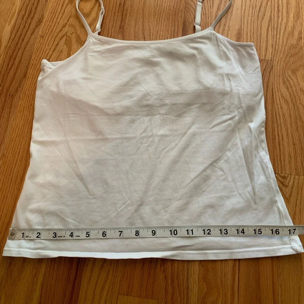 Bundle of 3 large Camisole Tanks by Torrid, JJill, & Inc in Aqua, Berry & White - Picture 13 of 16